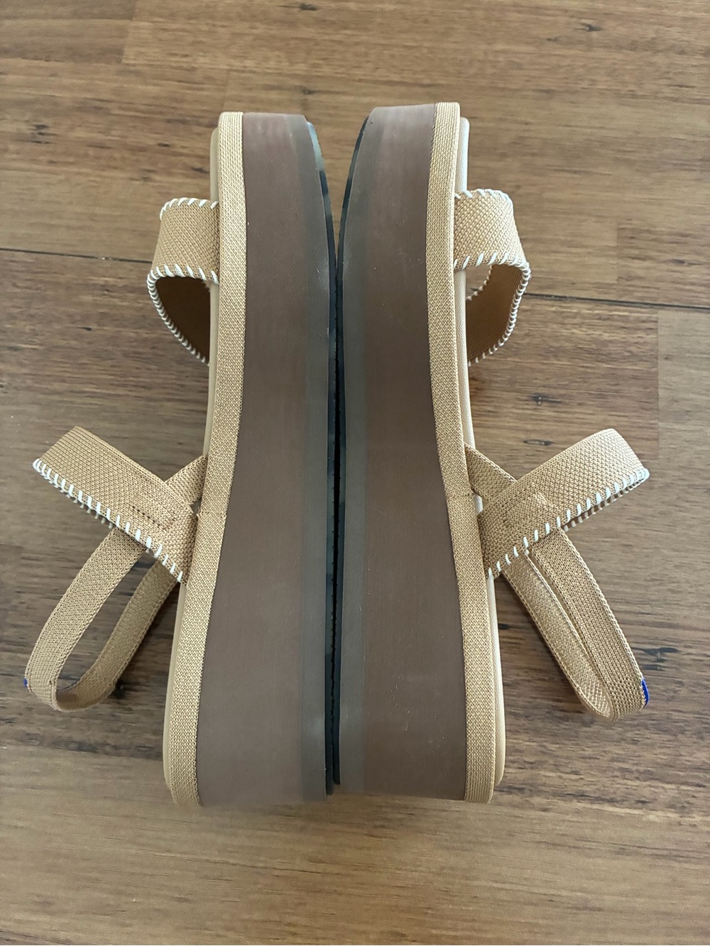 Rothy's Tan the lightweight sandal wren whipstitch NEW various sizes - Picture 4 of 12